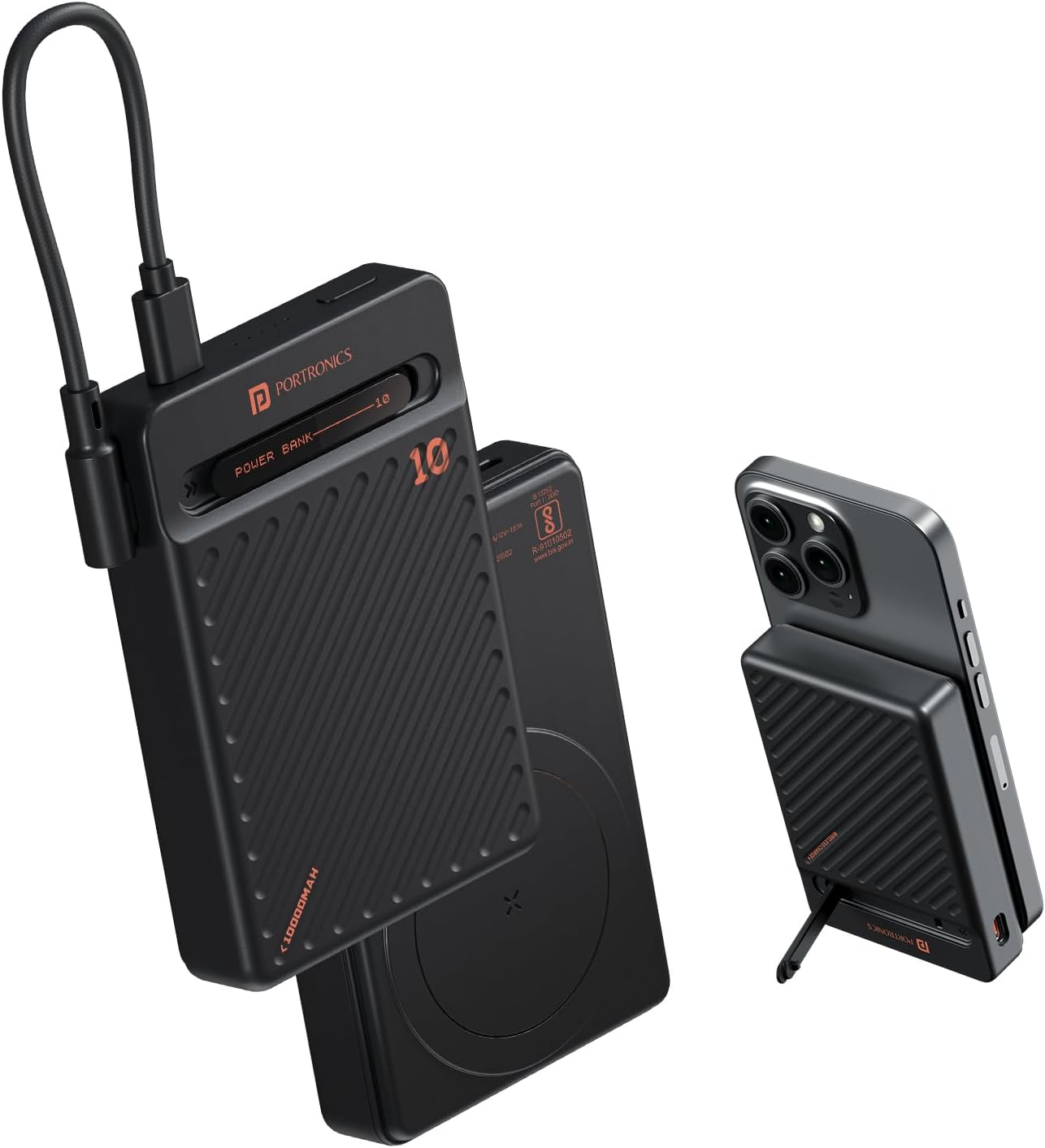 Portronics Chyro 10000mah 15w Magnetic Wireless Fast Charging