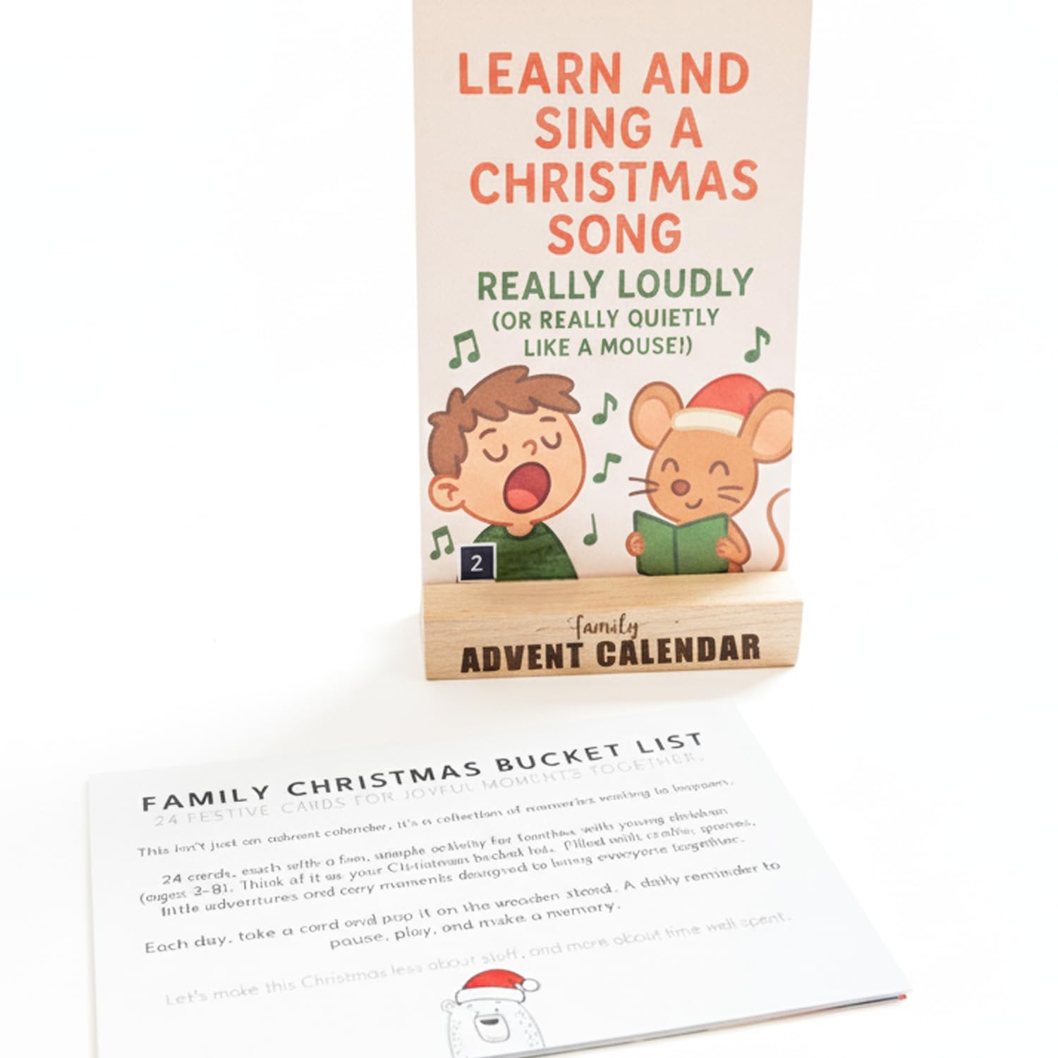 Advent Calendar - The Family Christmas Bucket List: 24 Joyful Moments Together (Christmas Bucket List - Kids)