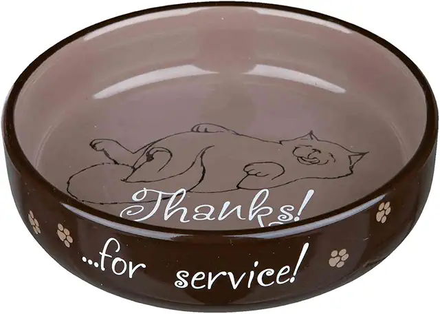 Trixie Keramik Katzennapf für kurznasige Rassen - Futternapf 0,3 l