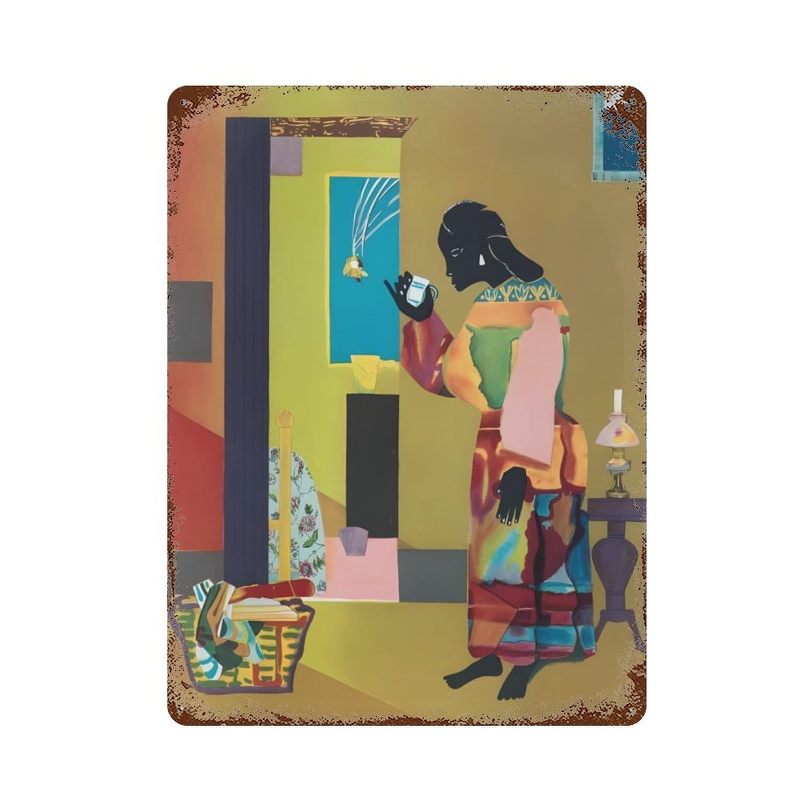 xiaoxiaoshen Romare Bearden (32) Wall Decor Art Metal Tin Poster Modern Home Decor Art Home Bar Shop Decorations Vintage Sign 40x30cm