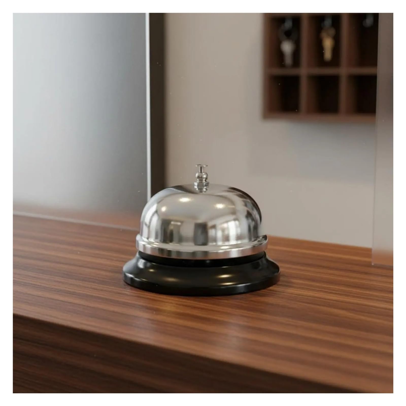 Timbre Llamada Mesa Timbre de alerta pedido restaurante | No se requieren baterías Cocina Comida Servicios for huéspedes Suministro Metal duradero