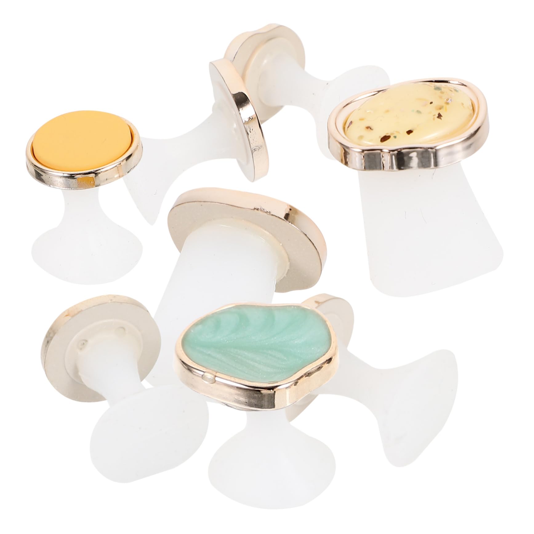 WRITWAA 8Pcs Silicone Toe Separators for Nail Polish Reusable Foot Separators for Women Comfortable Tools for Home and Salon Use Design for