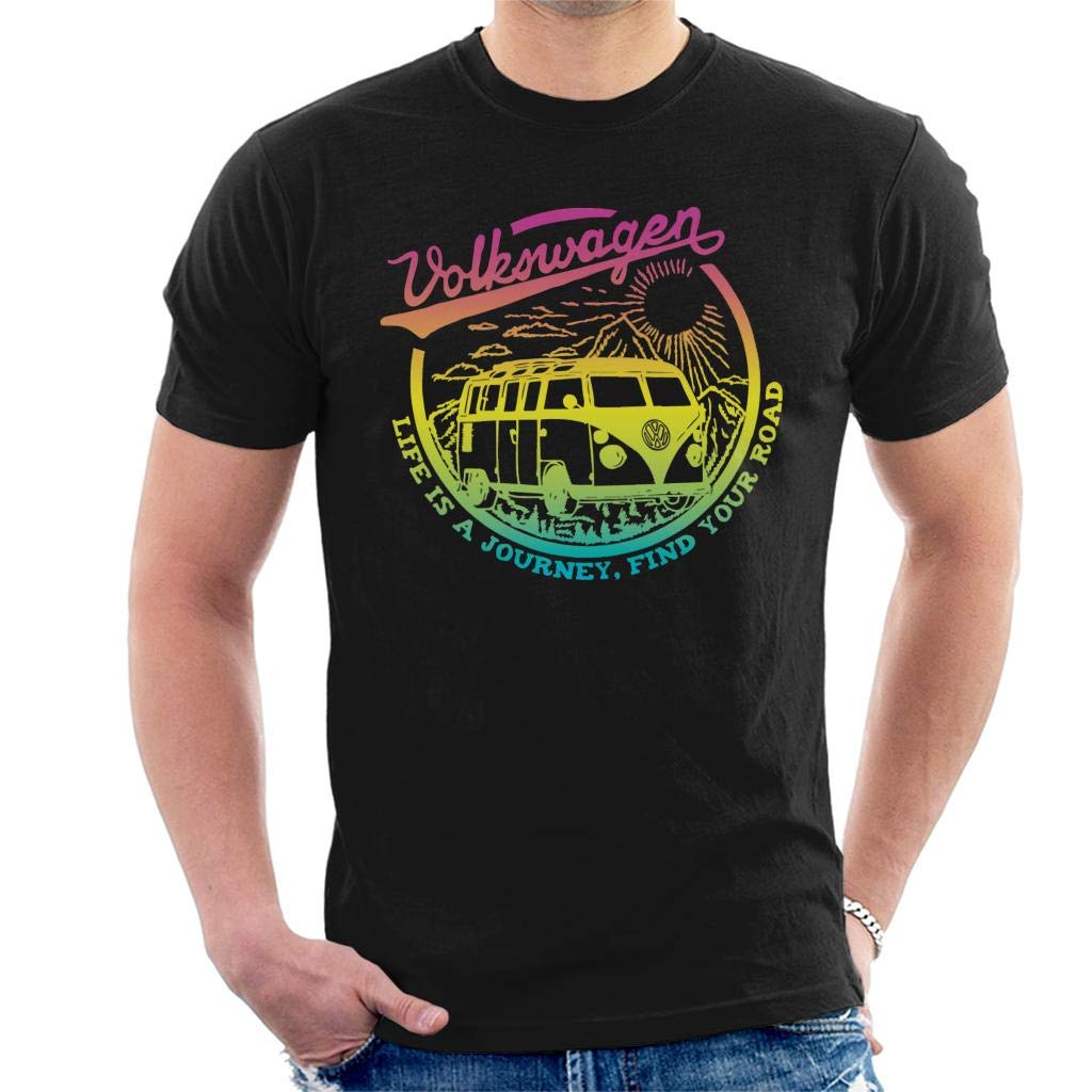 Volkswagen Men's Black Life Is A Journey T-Shirt