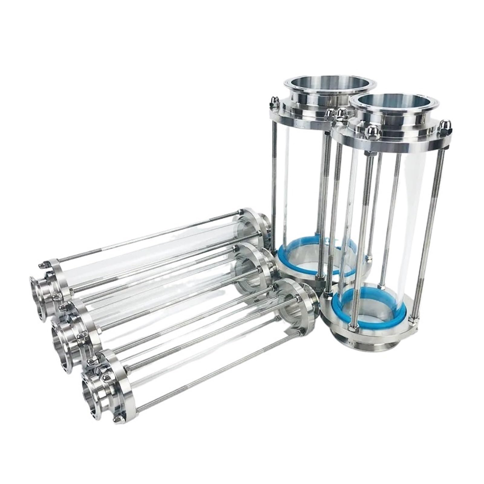 Durchfluss-Schauglas Dioptrie 1,5" (38 mm) Außendurchmesser 50,5 mm Höhe 560 mm Schauglas Edelstahl 304