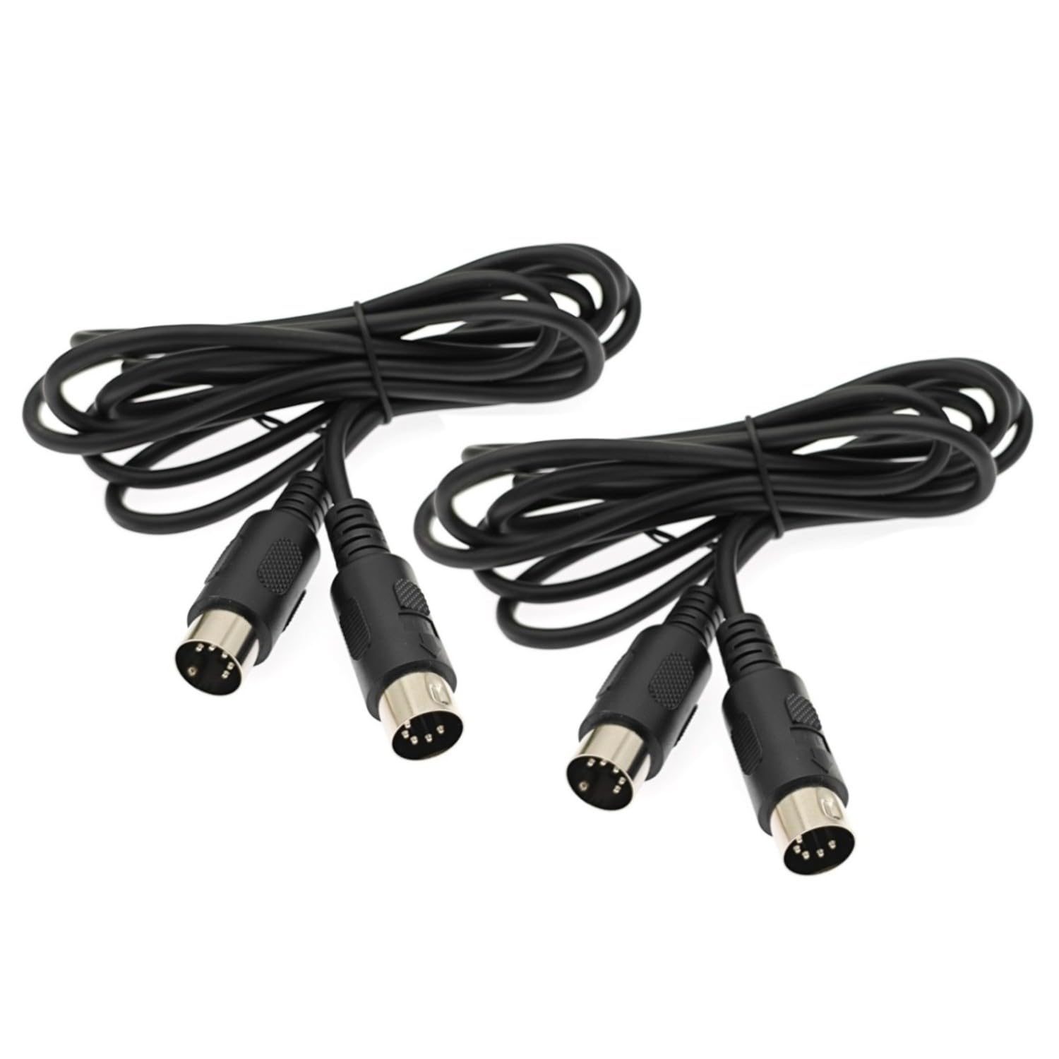 JZK 2M double-ended male to male 5-pin DIN to MIDI audio cable adapter connector cord for keyboard audio sampler