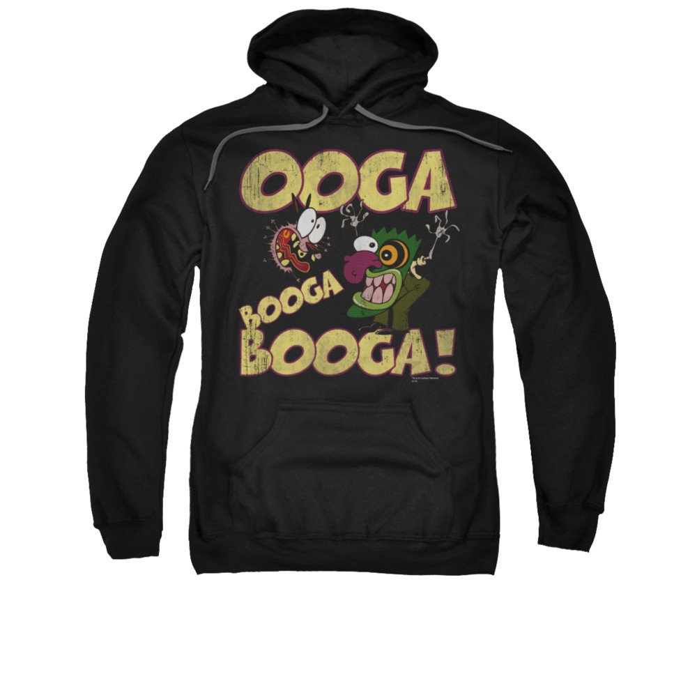 2Bhip Courage The Cowardly Dog CN TV Eustace OOGA Booga Booga Adult Pull-Over Hoodie
