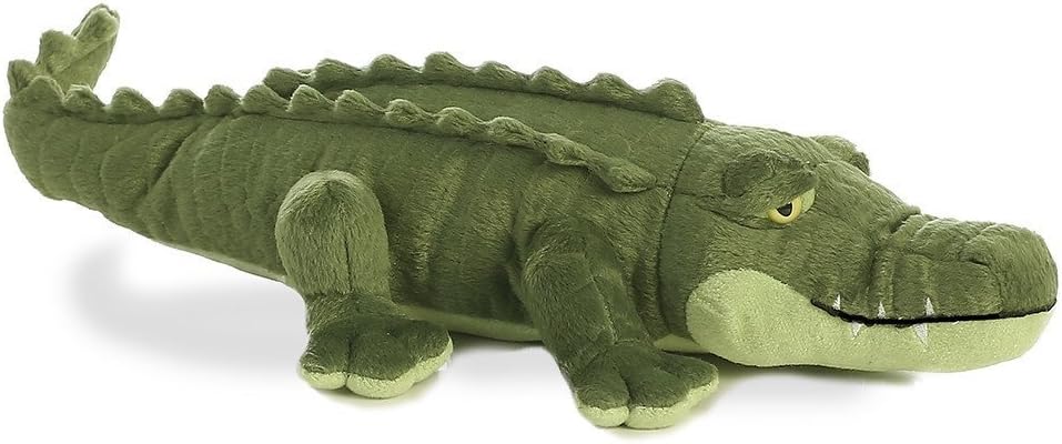 Aurora® Realistic Miyoni® Alligator Stuffed Animal - Lifelike Details Make a Cherished Companion - Perfect for Decorating Bedrooms or Classrooms - Green 16 Inches