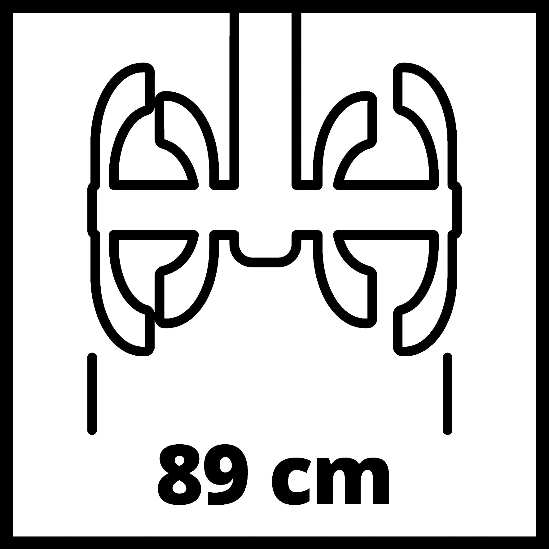 Einhell Motobineuse à Essence GC-MT 4280 (4,1 KW, Largeur de Travail 89 cm, Profondeur de Travail maximale 32 cm, cylindrée 212 cm³, boîte de Vitesses avec Marche arrière)