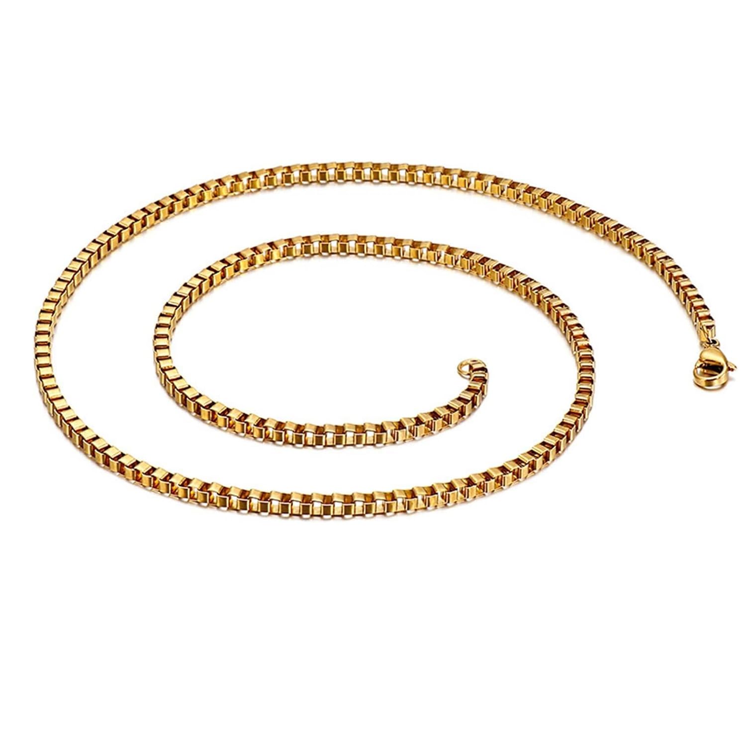 thrillz Gold Chain For Men Stylish Stainless Steel Stylish Golden Necklace Chain For Men Boys Mens Jewellery-picture-9