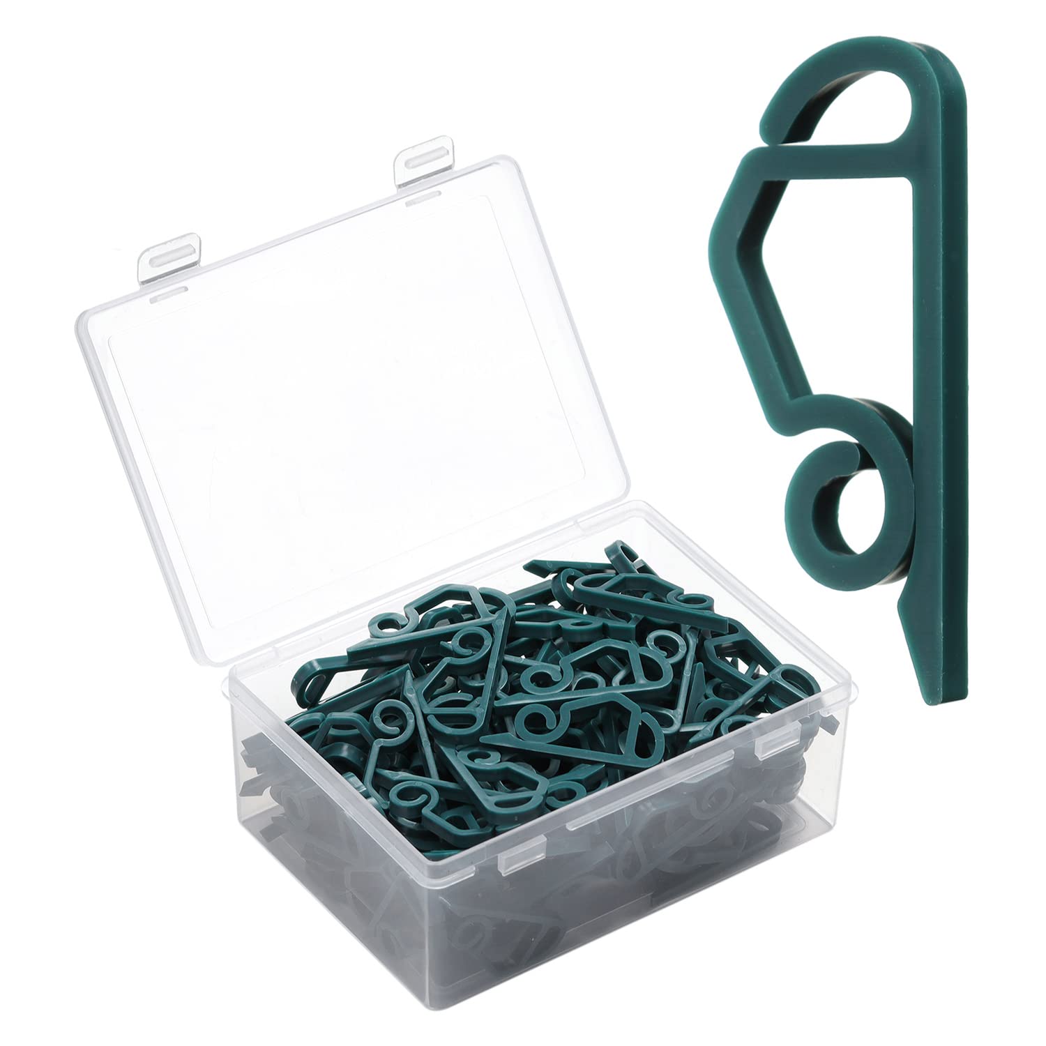 Photo 1 of 2 of-maxgoods Christmas Light Clip, Outdoor Gutter Hook, Hanging Gutter Weatherproof Outdoor Light Clip for Christmas Holiday Festival Party Decoration String Light (120,Green) 120-green With Box