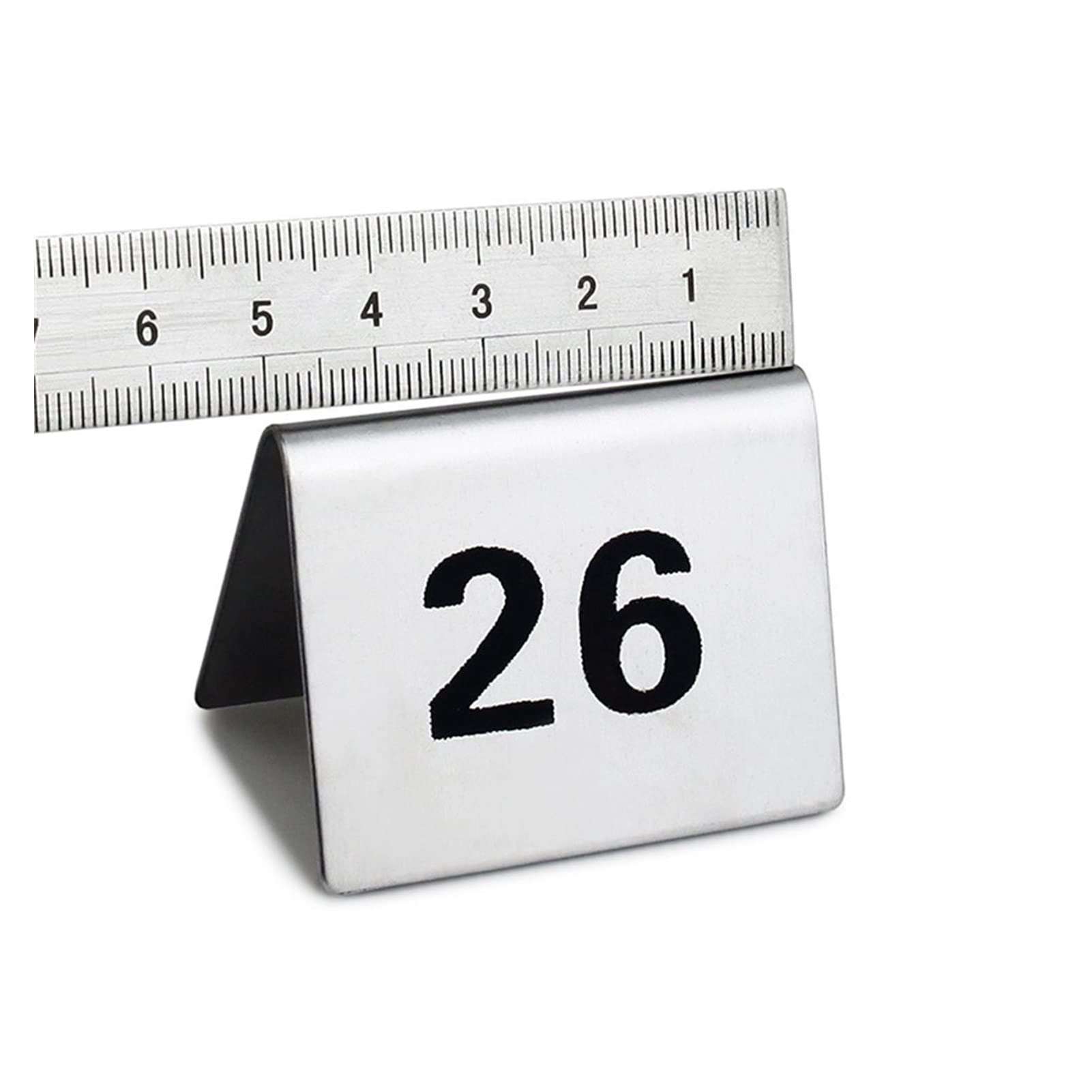 Numery stołów, Numery stołów 1-50 Namiot ze stali nierdzewnej dwustronny 2"x1,6"x1,6"(1-25)