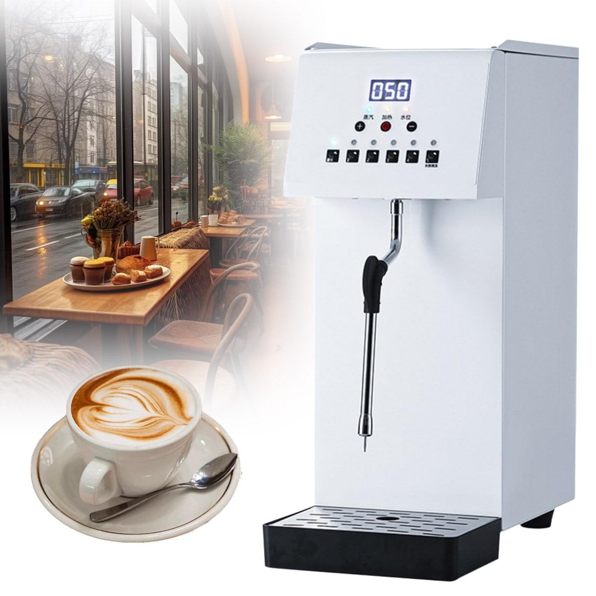 Electric Automatic Coffee Foam Maker, Automatic Boiling Water Frother