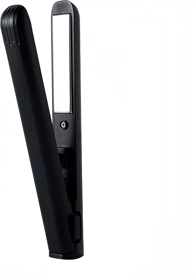 KEKETOPET USBヘアーアイロン 前髪向け ヘアアイロン ストレート 小型 軽量 非充電式 海外旅行対応 (ブラック)