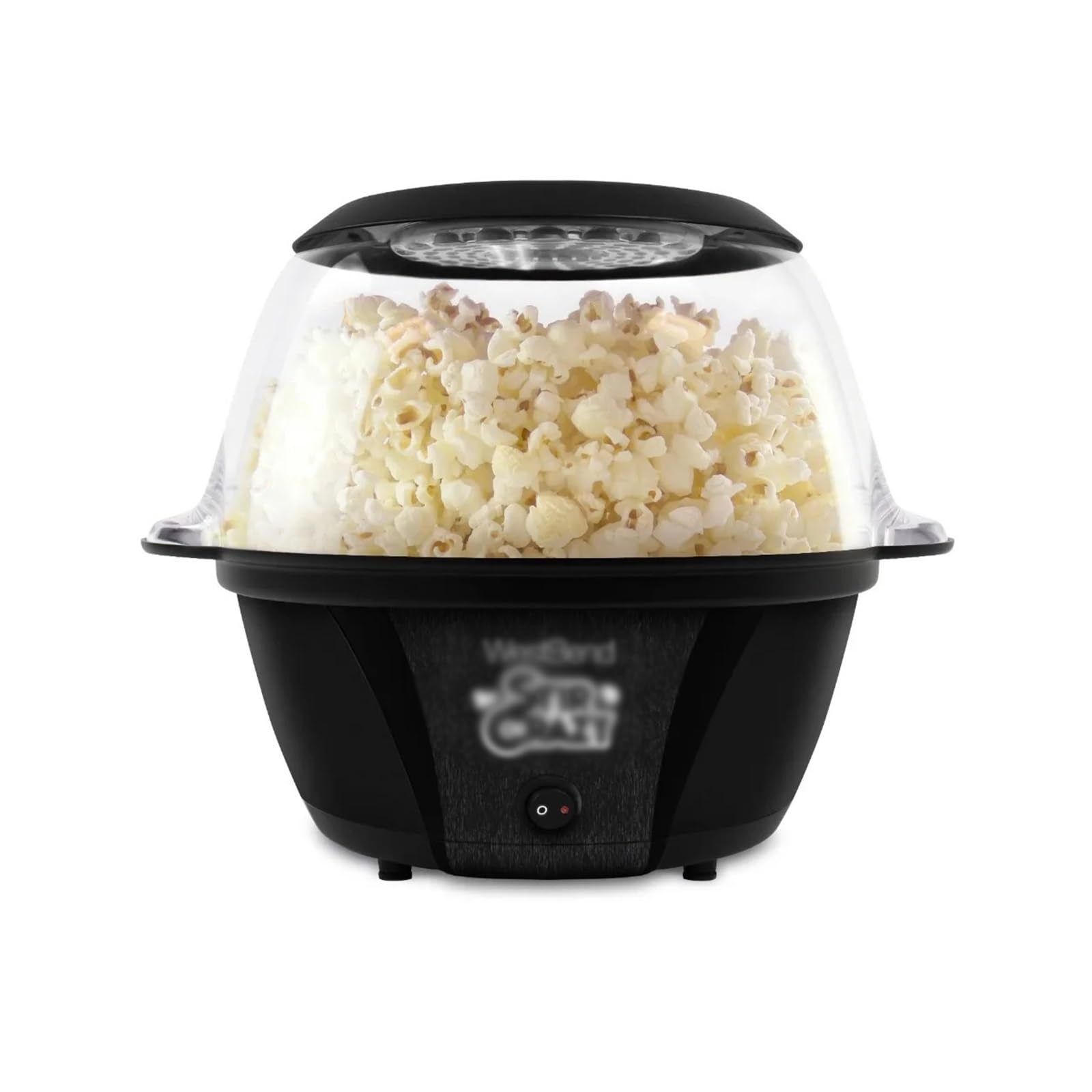 Máquina palomitas familiar Máquina eléctrica for hacer palomitas de maíz con aceite caliente y varilla agitadora, tapa transparente for cocina