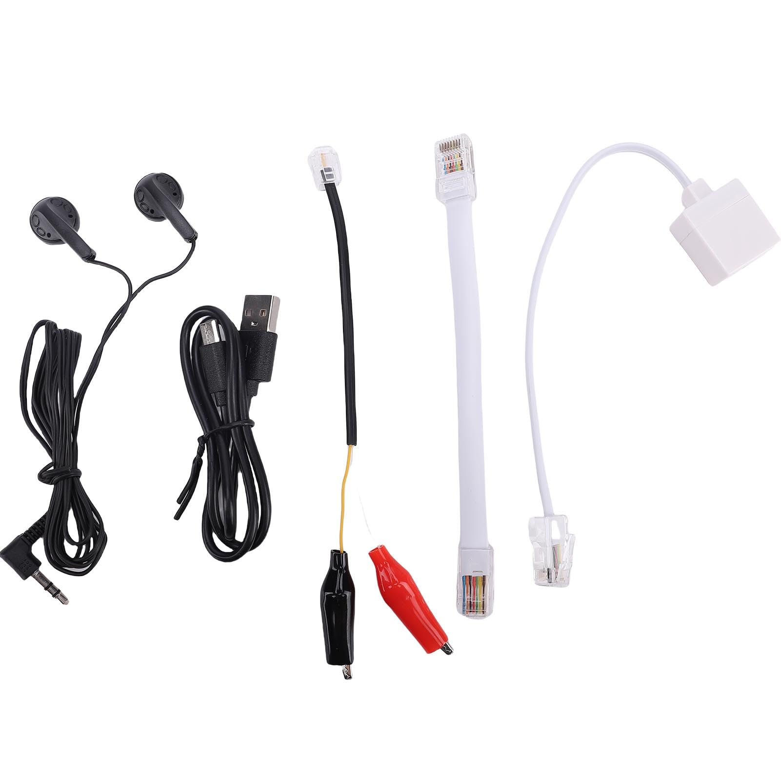 Fafeicy Netzwerkkabeltester mit 2,4-Zoll-Farbbildschirm und Einstellbarer Hintergrundbeleuchtung, POE-Kabeltester RJ45 RJ11 CAT5 CAT6 Wire für Ethernet-Längentest und Port-Flashing
