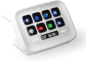 Elgato Stream Deck Neo – 8 Customisable Keys,2 Touch Points, Speed Through Tasks &amp; Workflows - Control Word, Excel, PowerPoint, Teams, Zoom, Spotify and more, Drag-’n-Drop Setup - Works with Mac &amp; PC