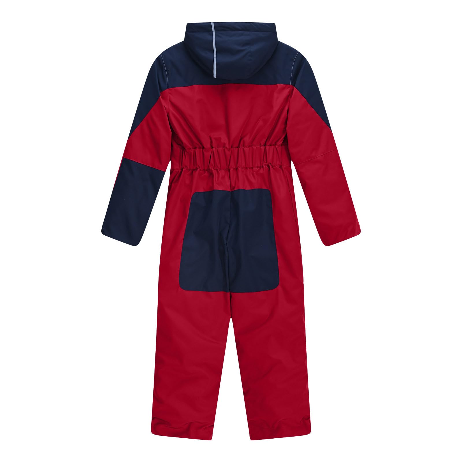 Generisch Unisex Kinder Schneeanzug Wasserdicht Winddicht Skianzug mit Kapuze und Tasche Schneeoverall Klassisch Atmungsaktiv KinderOverall Jungen Mädchen Skioverall Outdoor Softshellanzug
