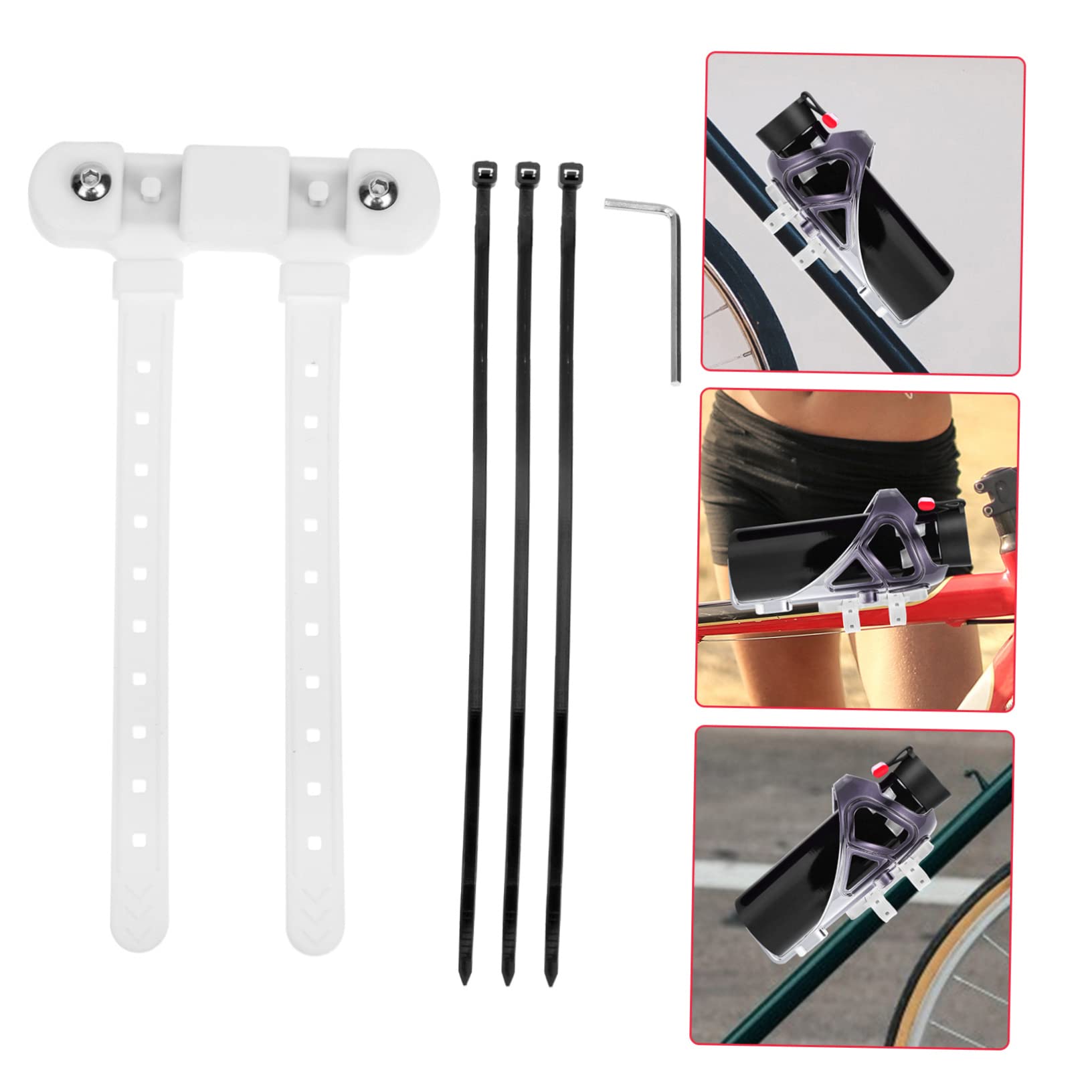 HANABASS 4zestawy Regulowanego Uchwytu Butelki Rowerowe z Mocowaniem Bez Śrub Do Większości Ram Rowerowych Wysoka Jakość Silikonu Idealny Do Jazdy Świeżym Powietrzu