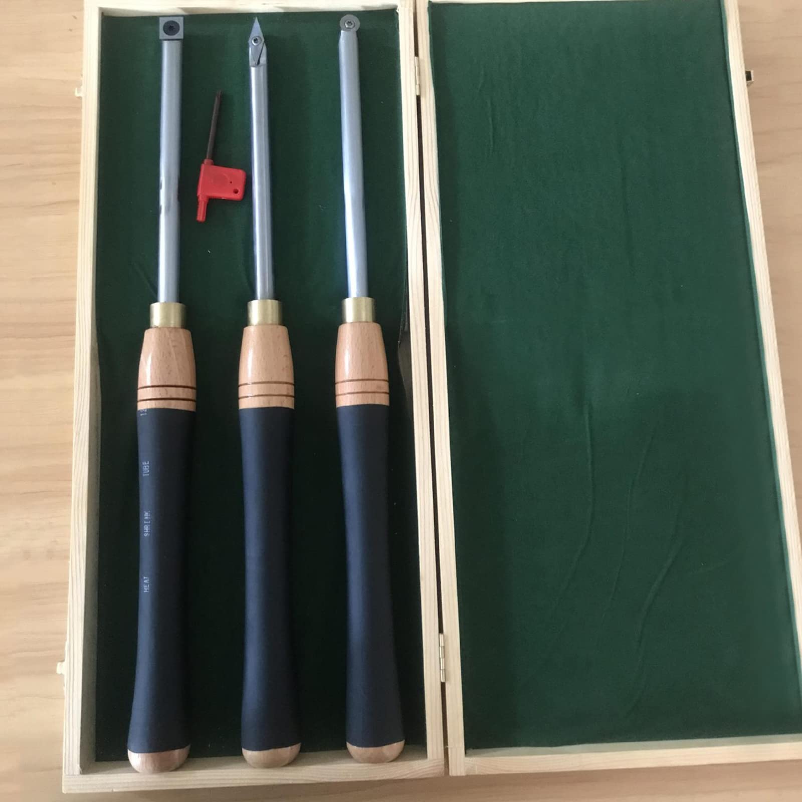 Herramientas De Torneado De Madera,Con Cortadores De Carburo, 3 Pcs Reemplazables, Formones Para Madera,Para Tallado De Madera, Tallado De Muebles, Aficionados Al Bricolaje