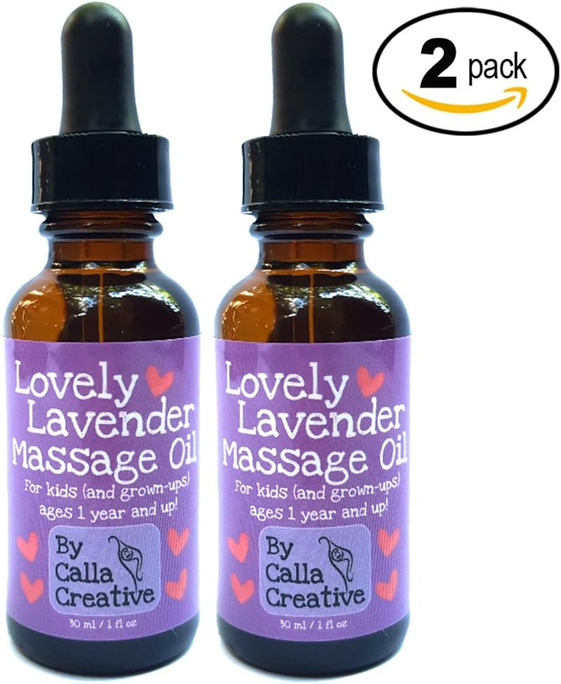 Organic Lavender in Fractionated Coconut Oil - Pure Essential Oils for Babies by Calla Creative (2 Pack)