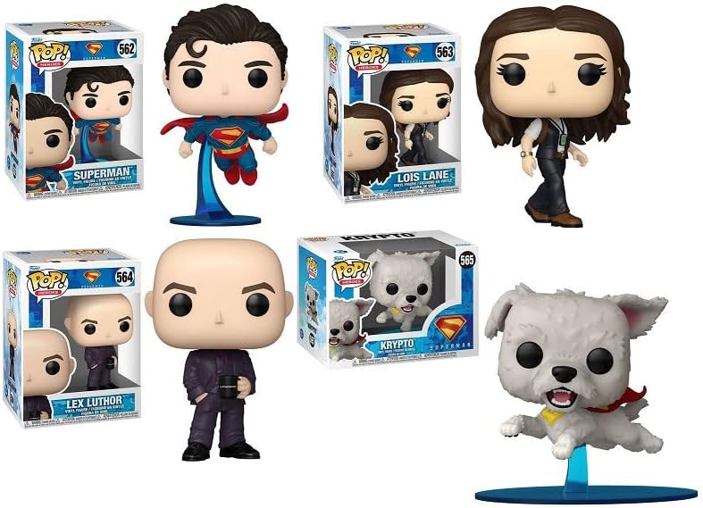 Funko Superman (2025 Movie) Pop! Complete Set (4)