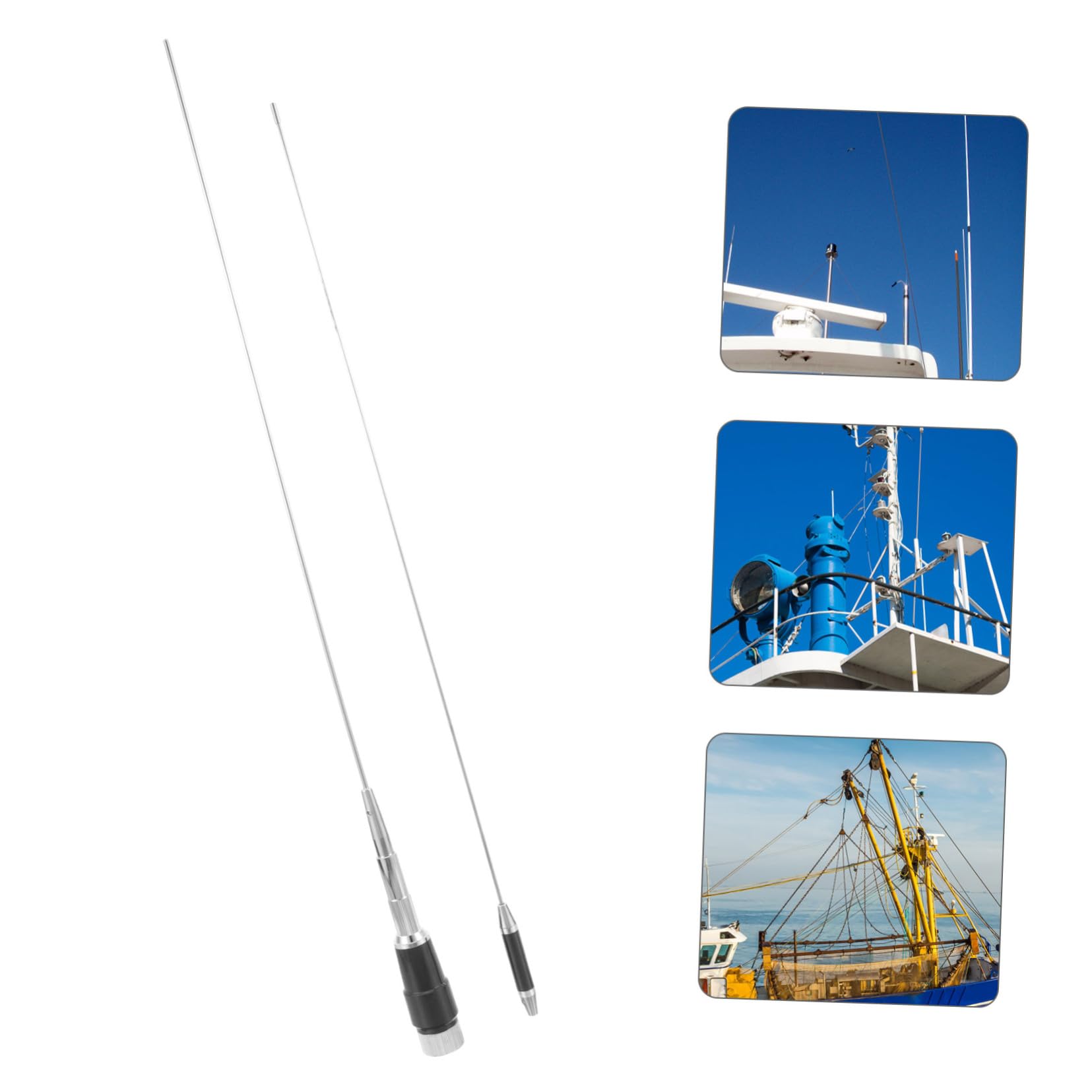 BESPORTBLE antenne d'autoradio Accessoires Radio Groupe antenne Voiture antenne Radio Marine Antenne 26-28mhz pour Bateau de pêche antenne pour Camion d'antenne Métal