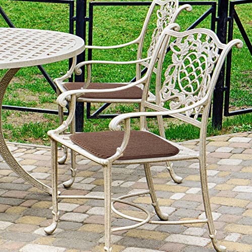 Bsaoutz Chair Cushions, Chair Cushions For Dining Chairs 4 Pack, Sit Pads For Dining Room Chairs, Washable Outer Liner For Dining Chair, Desk, Outdoor Chair, Kitchen Chair,16X16 Brown #TOP4