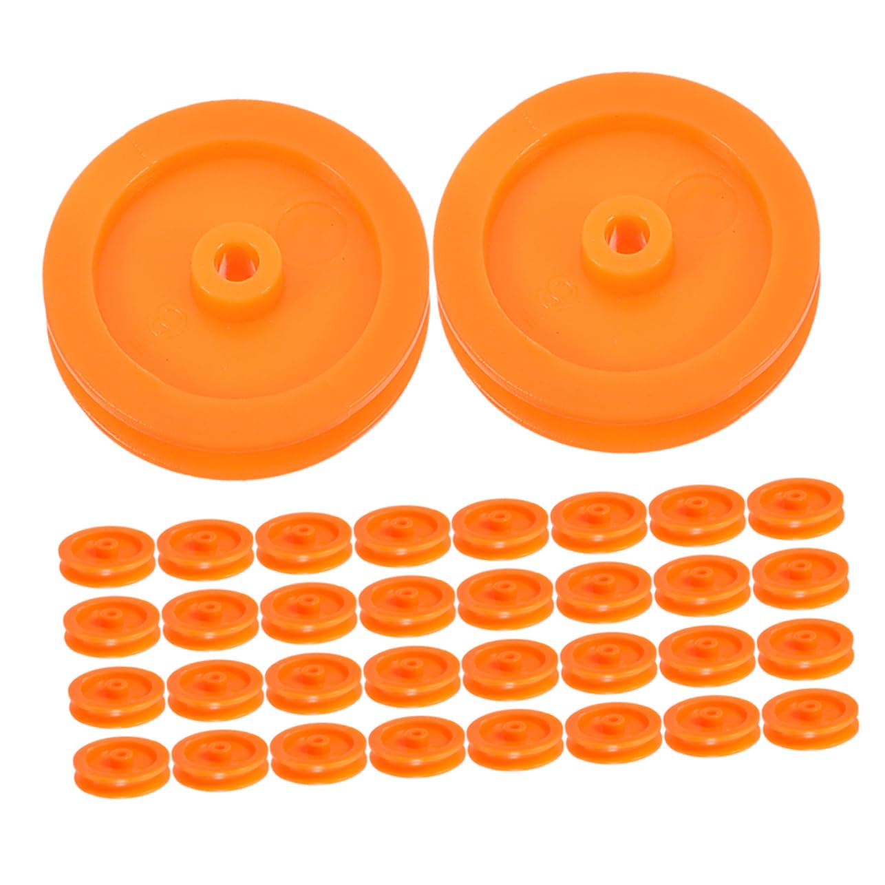TOPPERFUN Smooth Sliding Plastic Pulley for Diy Wheel Toys Replacement Toy Wheels