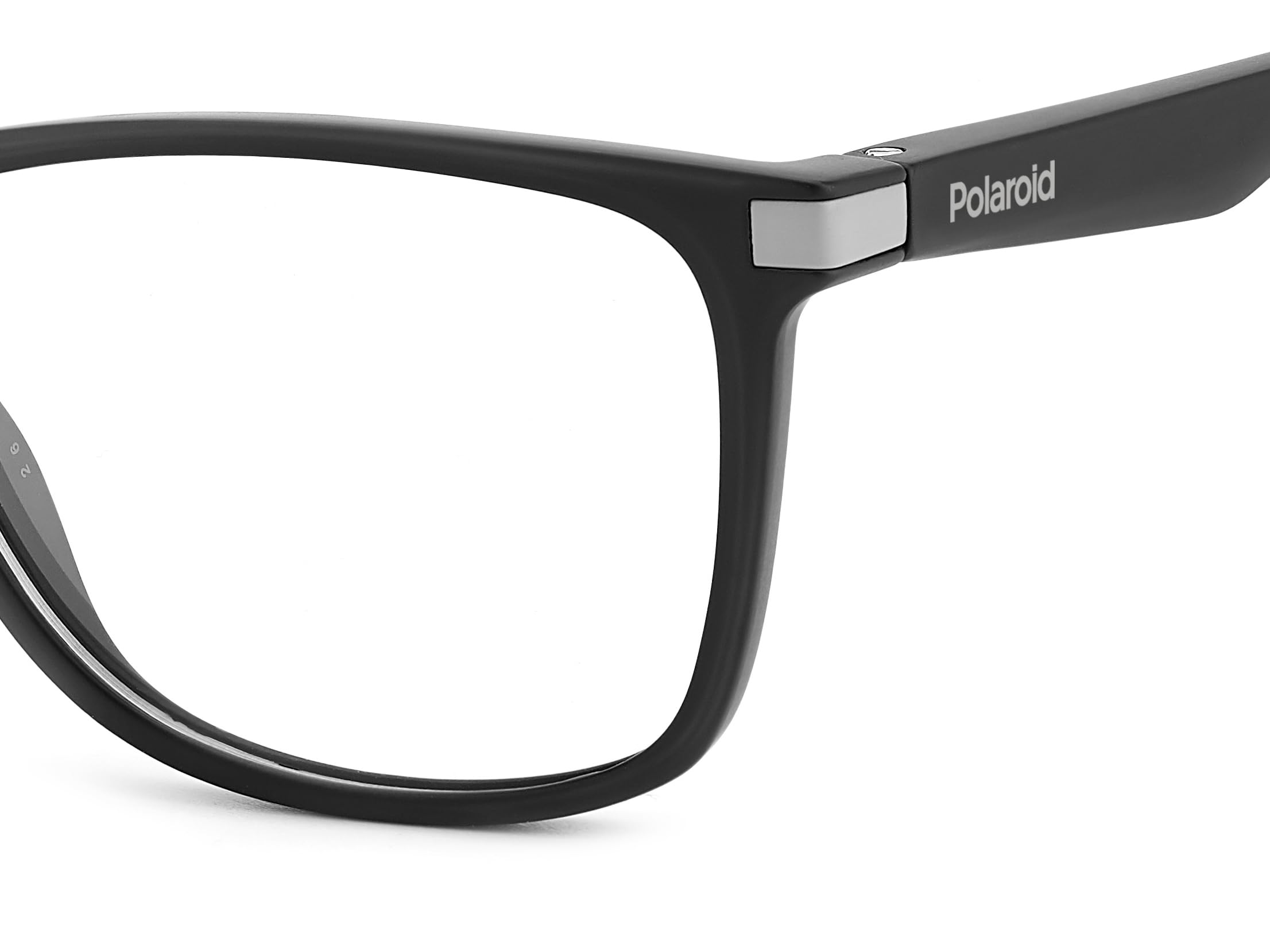 POLAROID Brille mit Sehstärke für Herren optional mit Sonnenbrillentönung oder Blaulichtfilter, Rechteckig, gefertigt aus Öko Co-Polyester (inklusive Brillenetui)