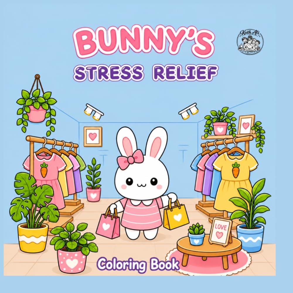 BUNNY'S STRESS RELIEF COLORING BOOK