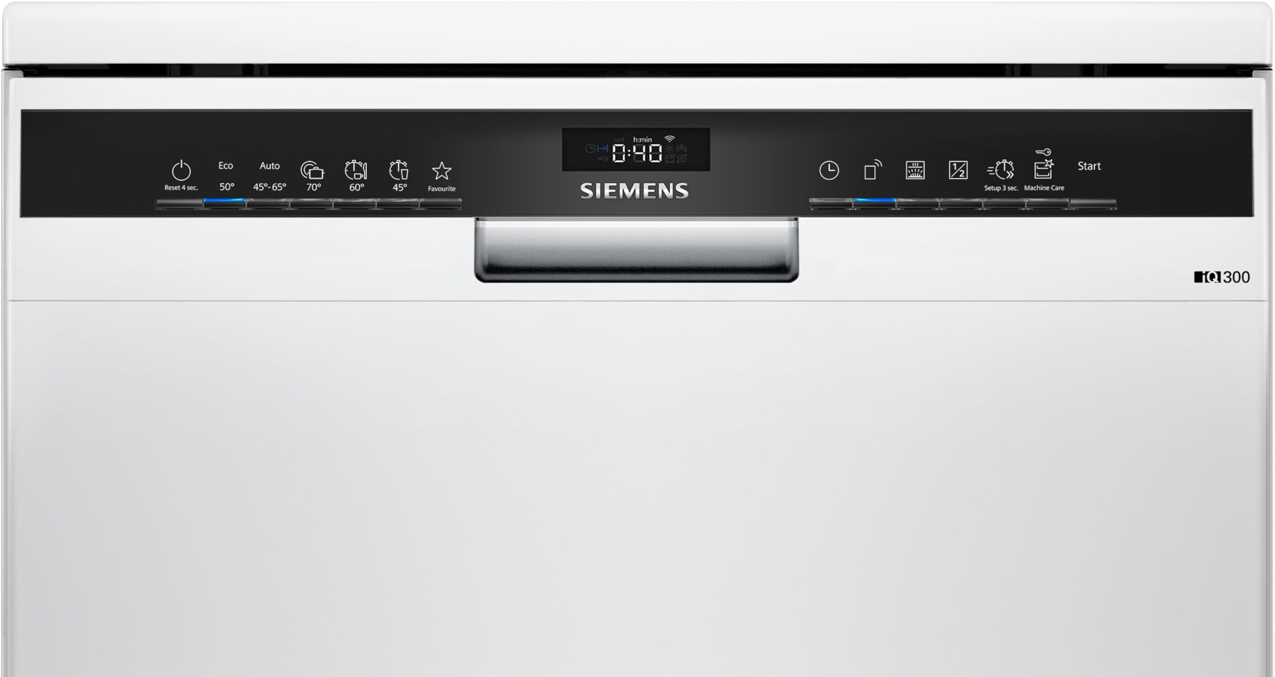 Siemens iQ300 Smarter Freistehender Geschirrspüler 60 cm Weiß SN23EW28AE | Made in Germany, automatische Türöffnung nach Spülende, flexibles Beladen, rackMatic Höhenverstellung, leiser Motor