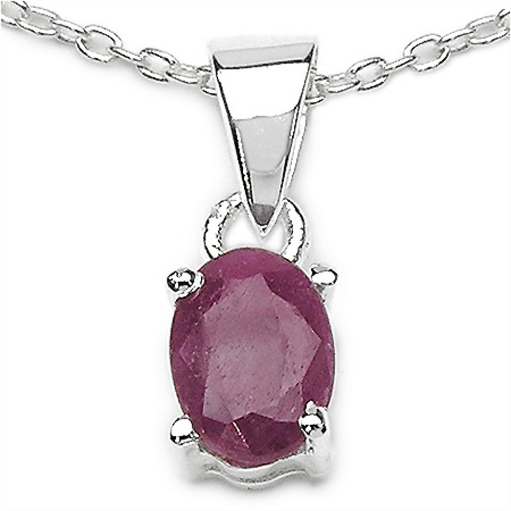 Collier Pendentif Ancien - Rubis Et Perle Véritable - Monture Vermeil Et Argent Massif