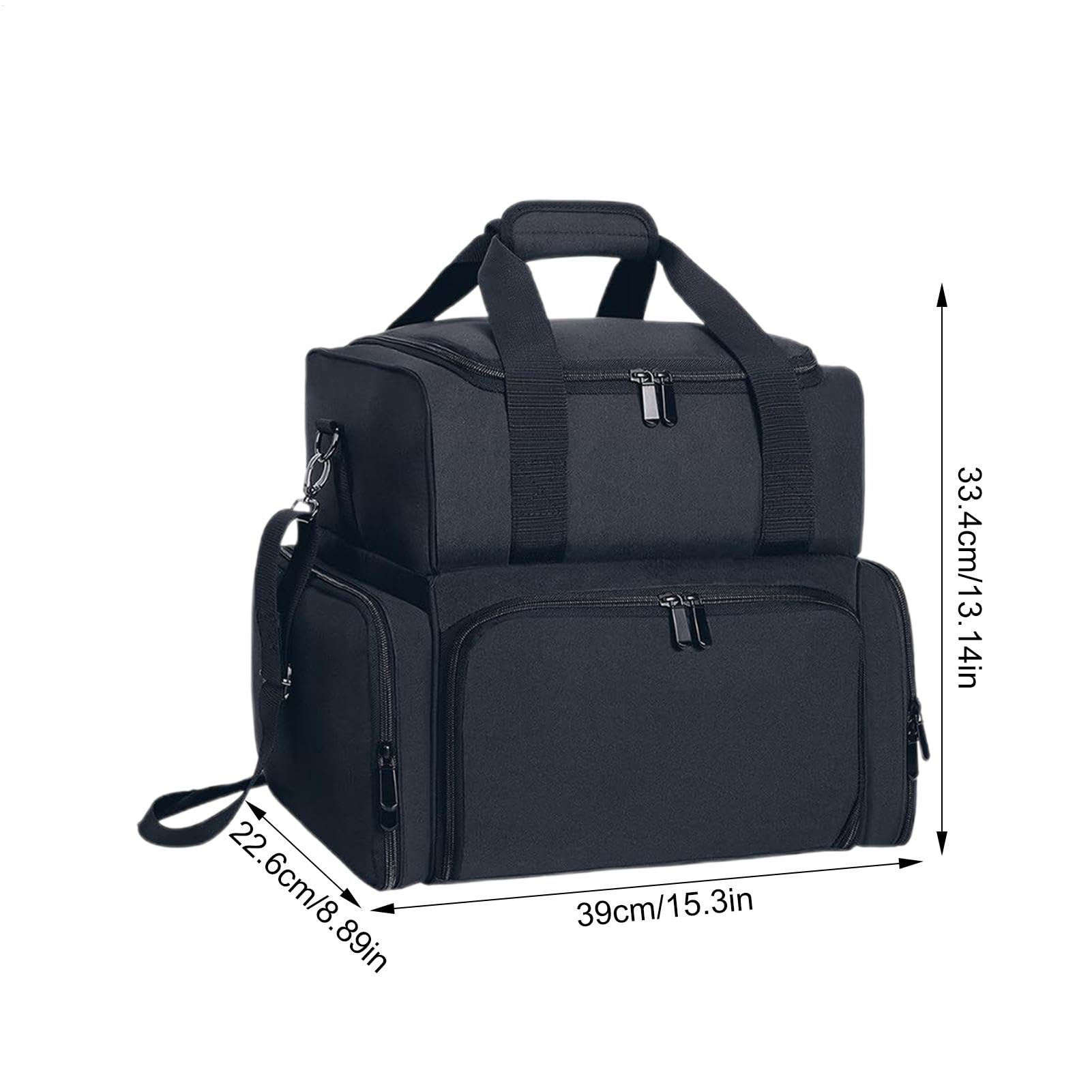 Uchwyt na kosmetyki do paznokci, organizer na lakier do paznokci | torba na lakier do manicure, łatwy do przenoszenia, konfigurowalne przechowywanie, 39 x 33,4 x 22,6 cm dla kobiet, wielobarwn