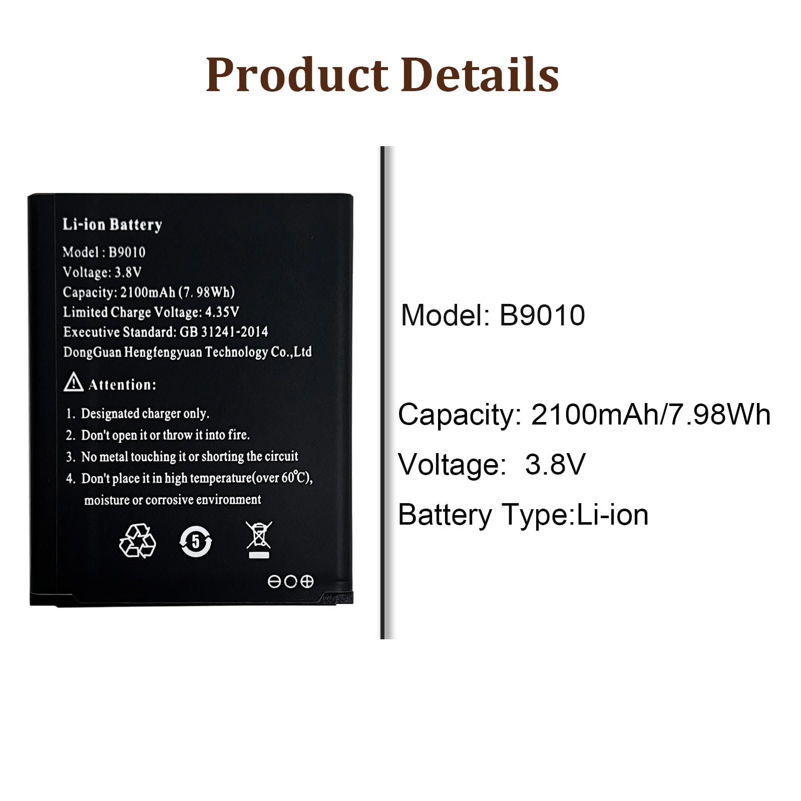 Batteria di ricambio B9010 compatibile con D-Link WiFi D-Link DWR-932, DWR-932M B9010, ES-M5 Mobile WLAN Router