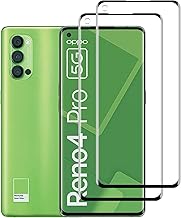 KELOLIN [2 pièces] Verre Trempé Protection écran Pour OPPO Reno4 Pro 5G [HD Anti Rayures, 3D Couverture Complète] Dureté 9H Protection écran compatible avec OPPO Reno4 Pro 5G