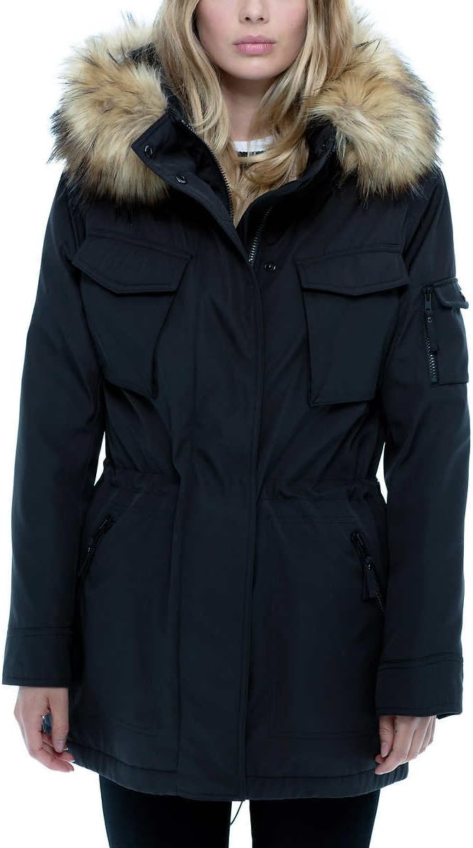 S13 New York Ladies' Anorak Jacket (Black, X-Small)