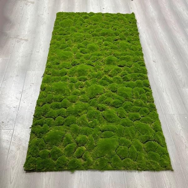 Tapis mousse décoration verte et gazon artificiel pour paysage