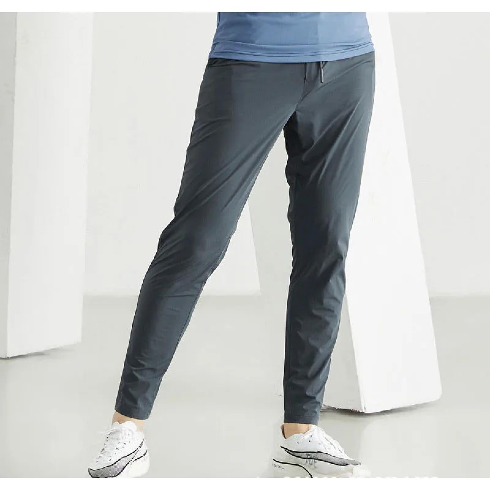 Jeans Uomo Pantalonipantaloni Sportivi da Palestra, Bodybuilding, Fitness, da Uomo, Casual, con Elastico in Vita, Ultra Sottili, Ad Asciugatura Rapida, A Vita Alta, Larghi, Lunghi