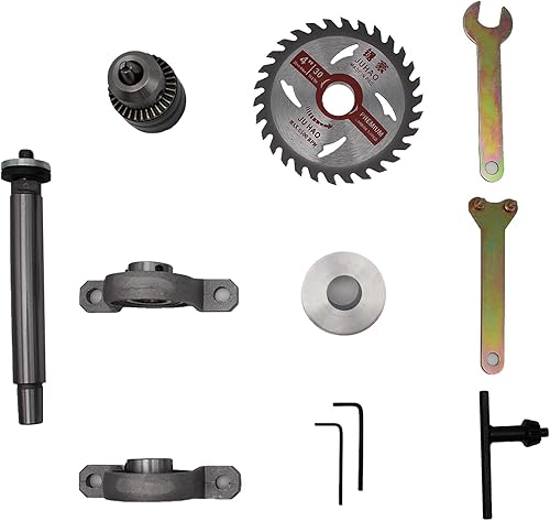 Miniatura 6 de Teniendo asiento polea banco sierra taladro carpintería Torno rotatorio DIY máquina de cuentas de corte husillo Chuck