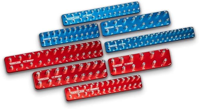 Amazon.com: Westling USA Premium Aluminum 8 Piece Socket Tray ...