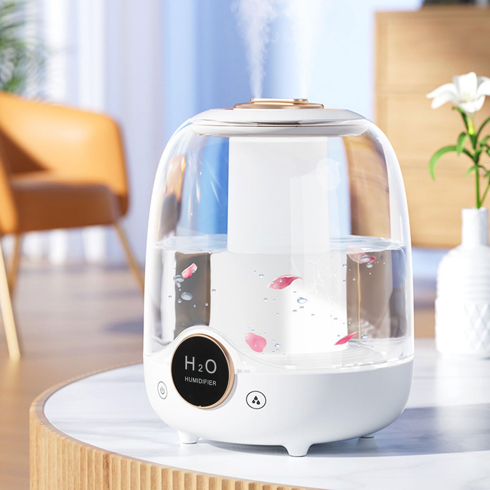 Srliya Umidificatore per Aromaterapia di Grande capacità da 3 Litri, Doppio Spray per Casa e Ufficio, in Plastica, 6,3 X 6, X 8,27 Pollici