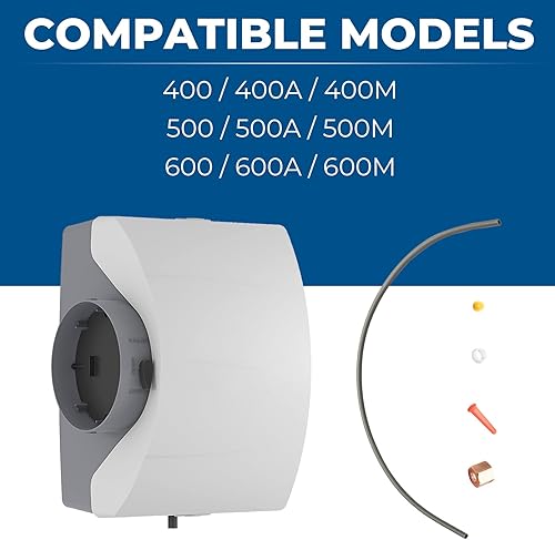 Miniatura 4 de Tubo de alimentación 4335 con funda para humidificadores Aprilaire 400, 400A, 400M, 500, 500A, 500M, 600, 600A 600M, incluye filtro en línea #4004