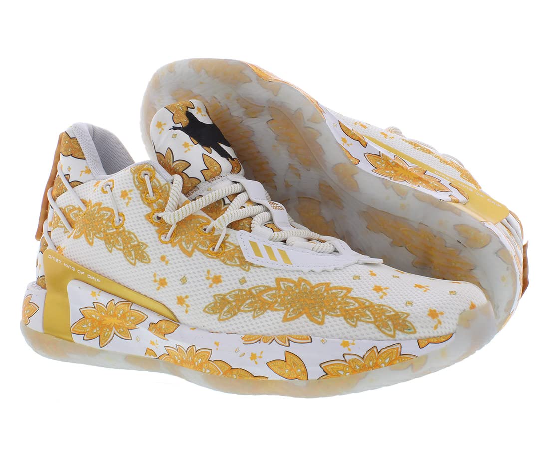 adidas Dame 7 Shoe - Unisex Basketball White/Gold Metallic/Core Black