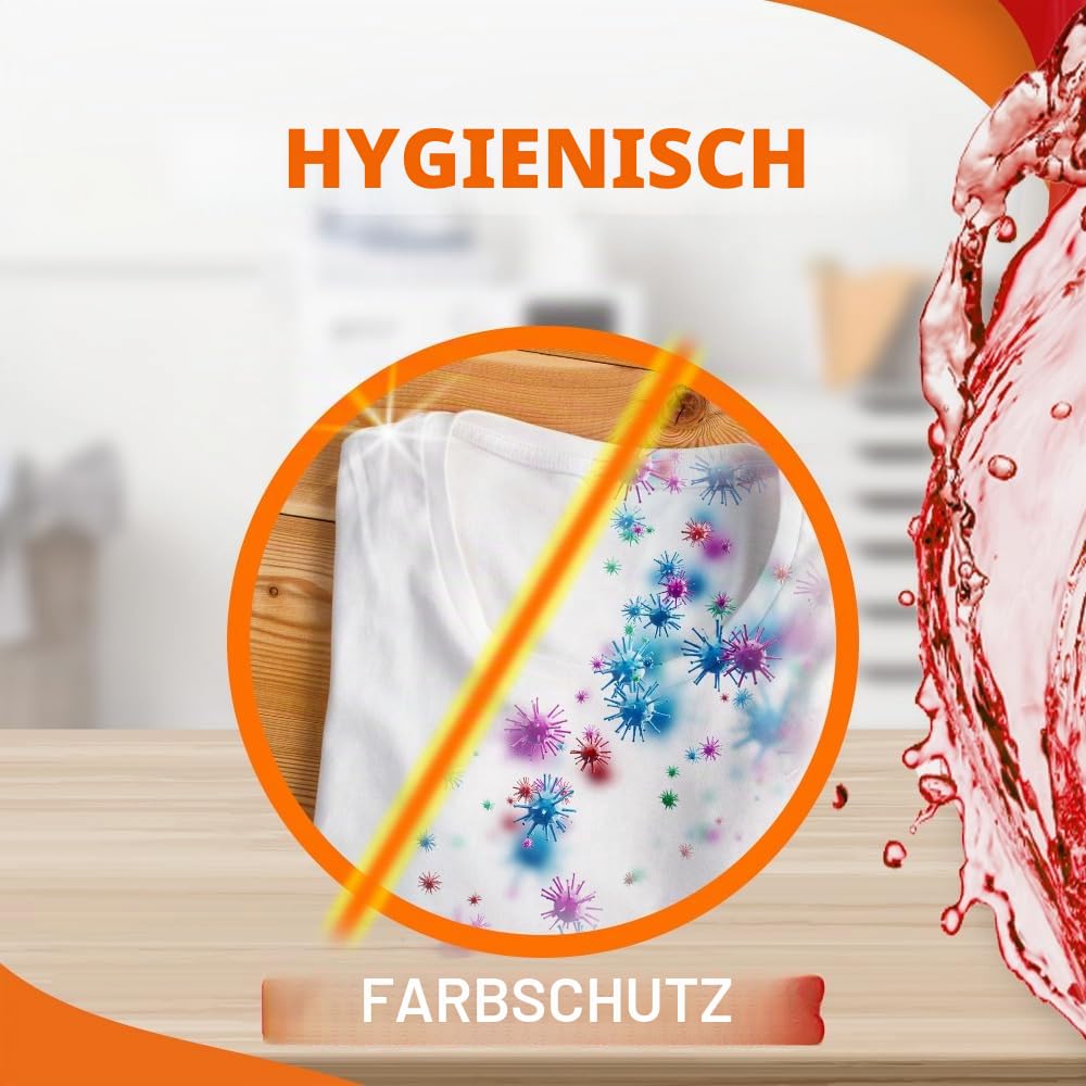 Sole Waschmittel für Waschmaschine, Farbschutz, 287 Waschgänge, (7 x 41), hygienische Formel, Waschmittel, flüssiges Waschmittel, Farbschutz, entfernt Flecken bei niedrigen Temperaturen