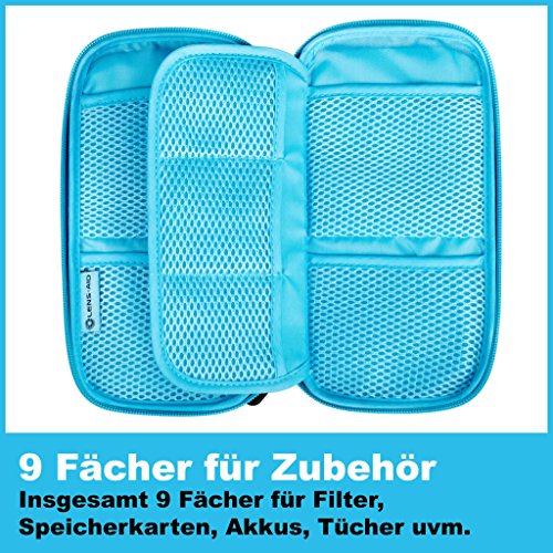 LENS-AID Filtertasche für Rundfilter mit Fächer für Filter bis 82mm, Aufbewahrungstasche für Polfilter, UV-Filter, Kamera Deckel etc. – Bild 5