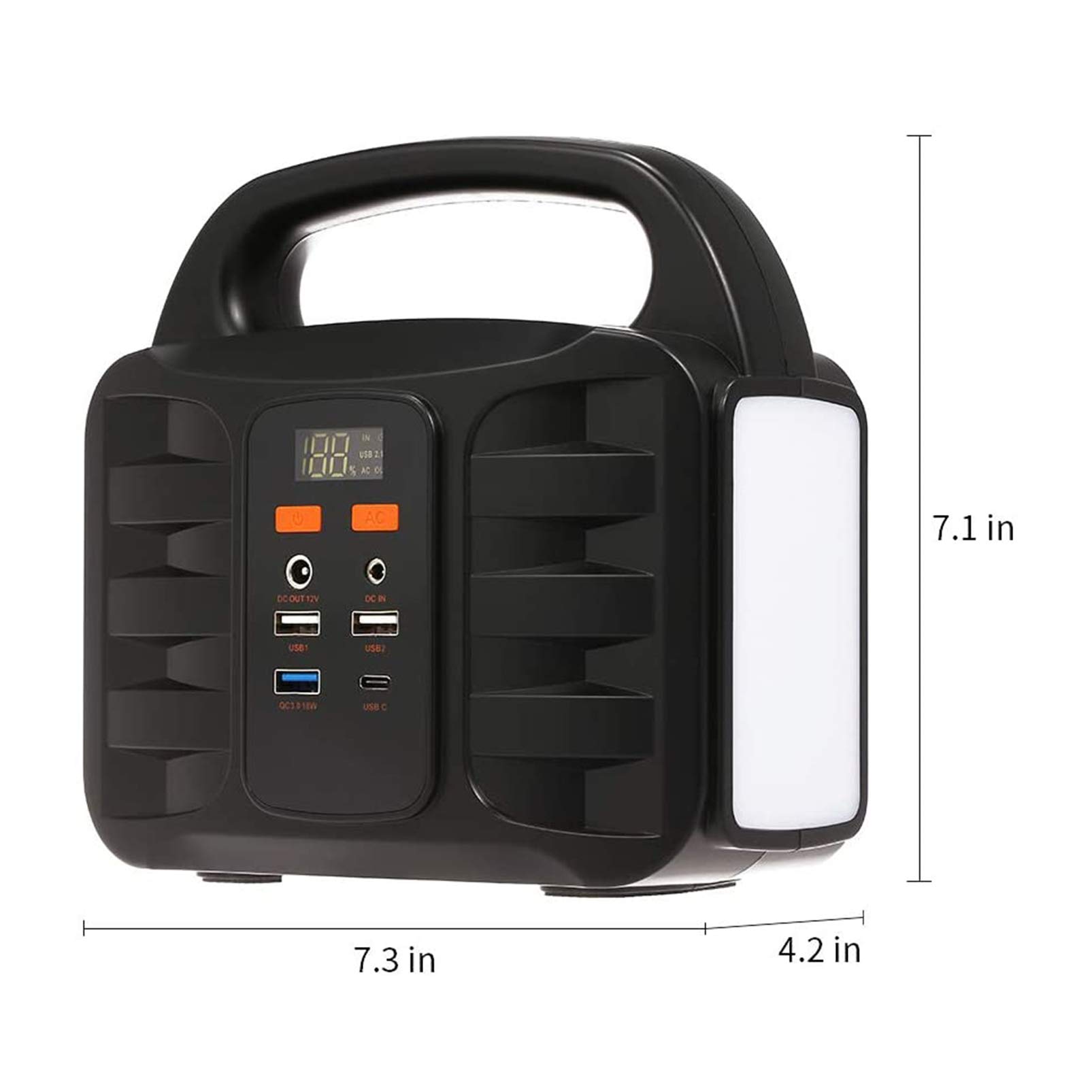 Generador portátil de batería de Litio, 155 WH, 42 000 mAh, inversor silencioso sin Gas, Cargador Solar USB para emergencias.