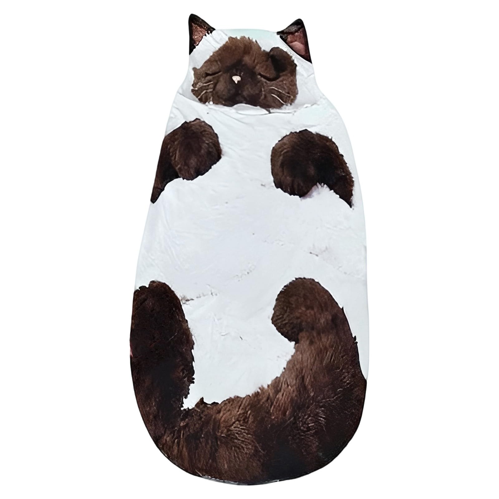 Hugging Caterpillar Sleeping Bag, Plush Cocoon Full-Body Lounger with Pull Cord, Cozy Nap Pod Reading Nest, Soft Convertible Animal Sleeping Bags for Adults Indoor Travel Use — view 2
