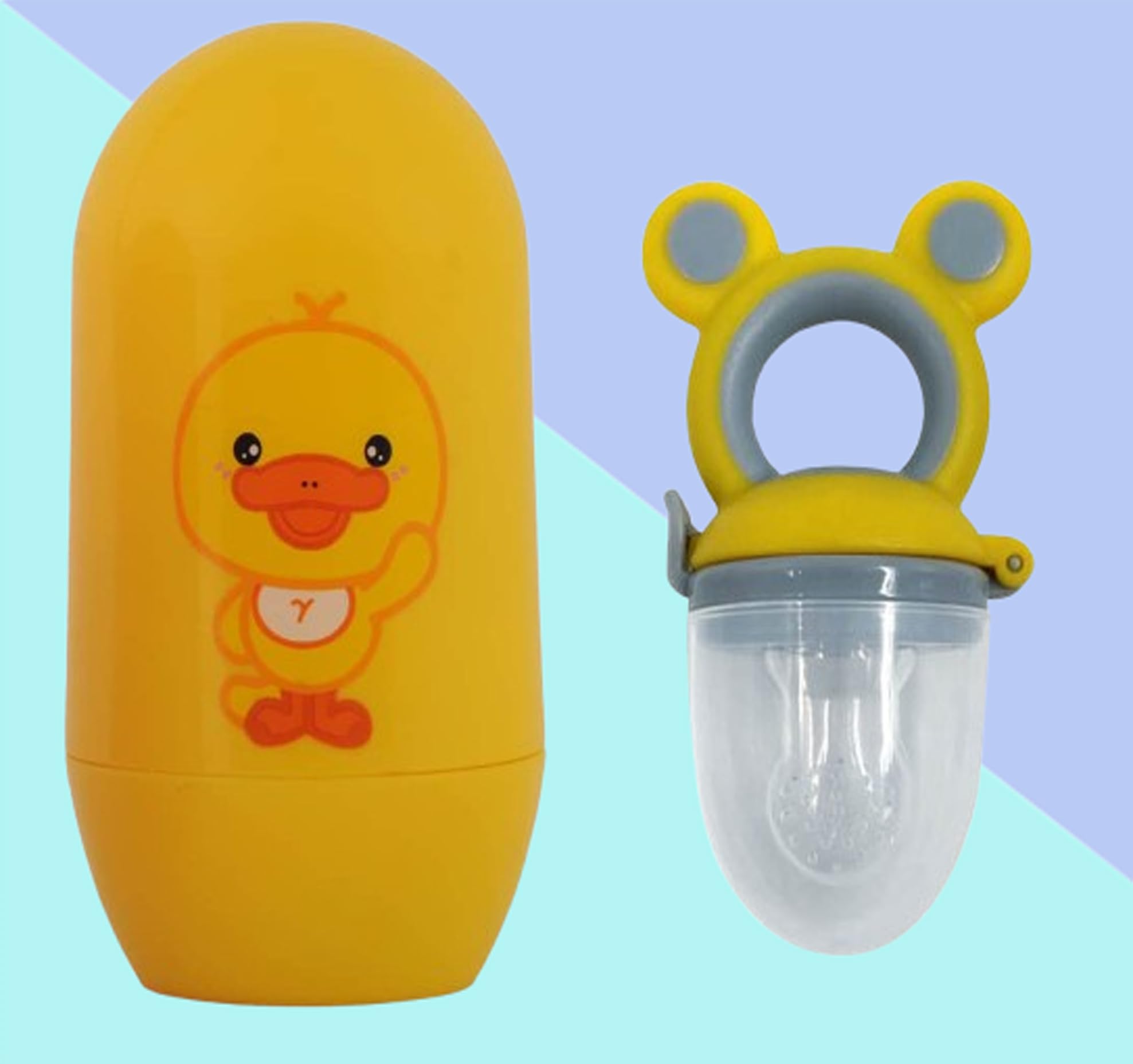 The Cheeky Kidzz Baby Infant and Toddler Grooming Nail Cutter Kit with Scissors/Baby Nail Clipper Safety Cutter & Manicure Pedicure Care Kit & Baby & Soft Silicone Fresh Fruit Food Nibbler (Design 4)-image-47