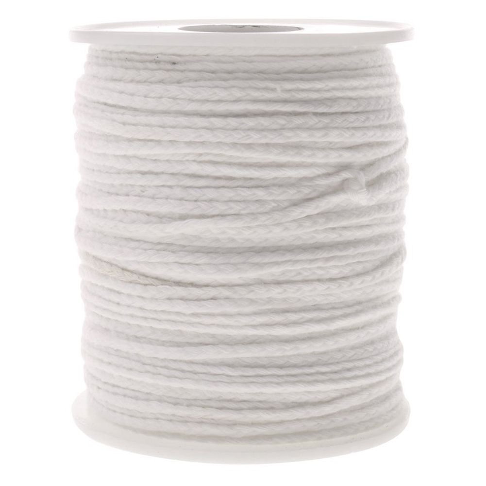 Tiamu Candle wick, flat wick, round wick, lamp wick, coil - 61 M, for the production of candles