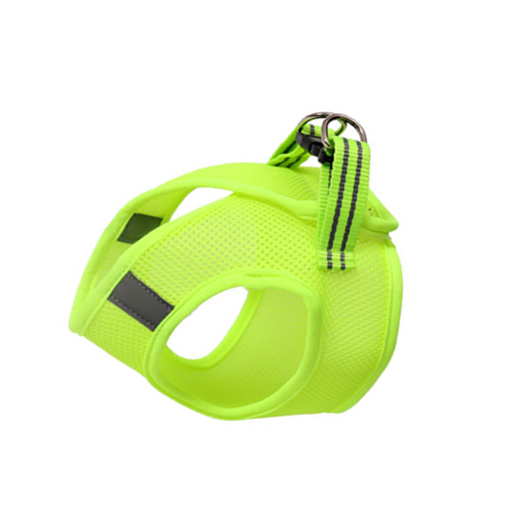 Harnais pour chat et corde de sangle verte pour balade en plein air et hamac pour reptile